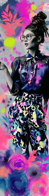 Free teacher bookmark featuring a bright floral teacher pointing